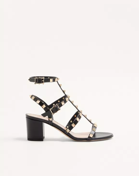Valentino Rockstud Calfskin Ankle Strap Sandal 60 Mm - Image 1